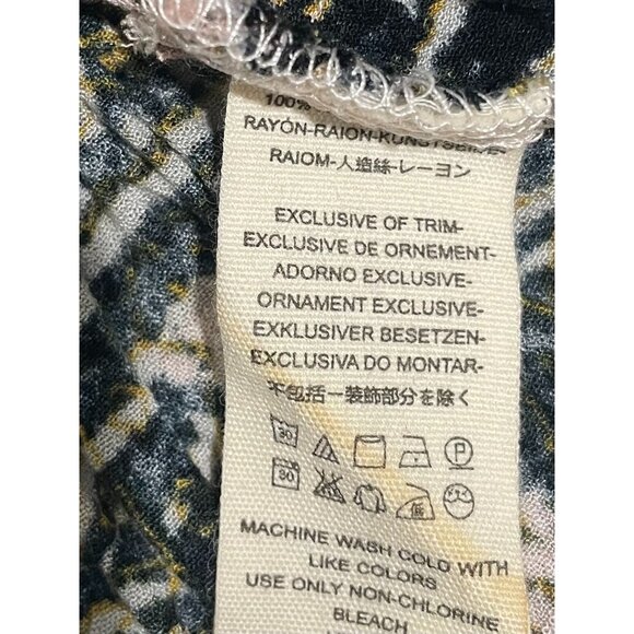 Free People Women’s L Tunic Top Mini Dress Steal The Sun Print Light Pink Boho - Picture 12 of 15